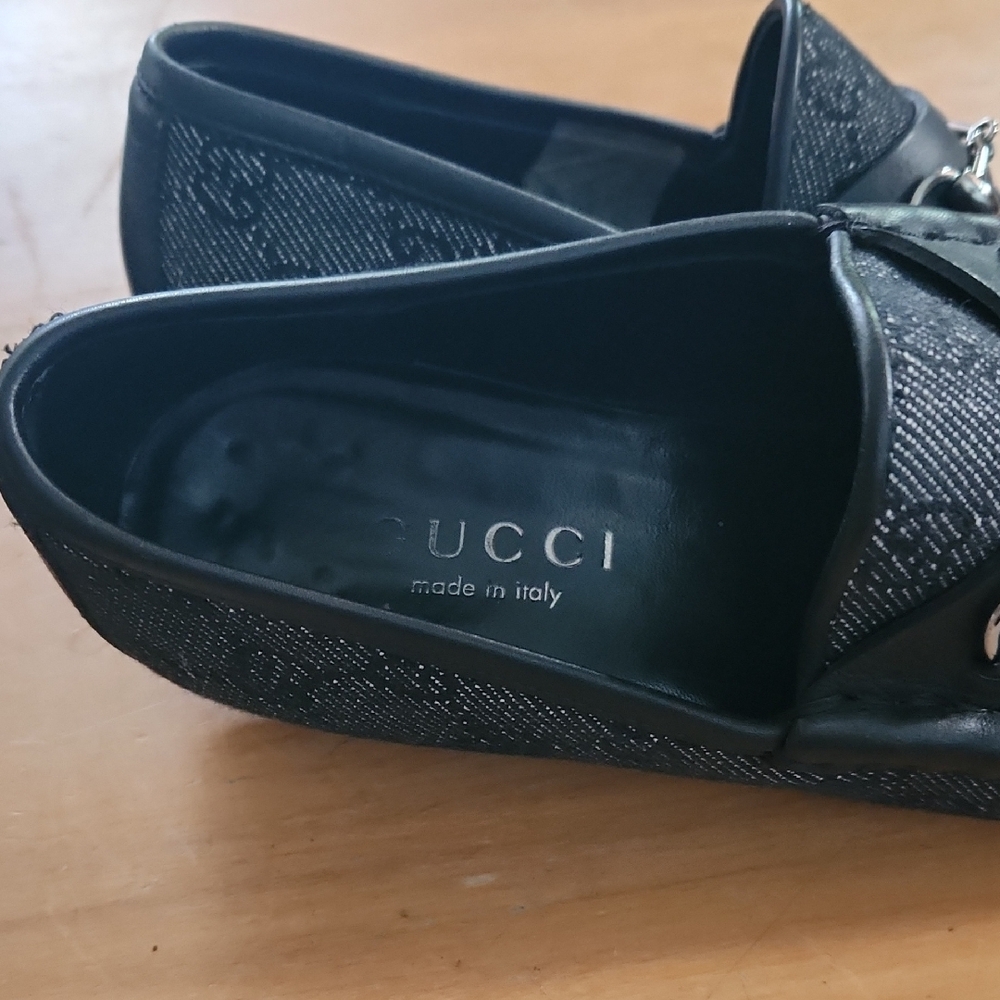 Gucci Black Loafers with Silver Accents - Picture 2 of 5